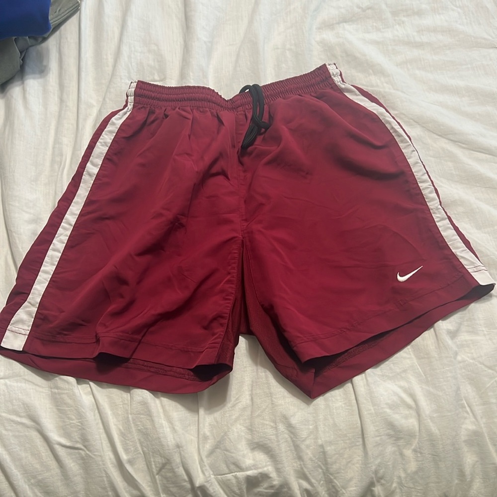 Nike size small dark red dri fit shorts